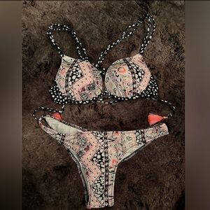 Victoria's Secret Multicolor Patterned Bikini